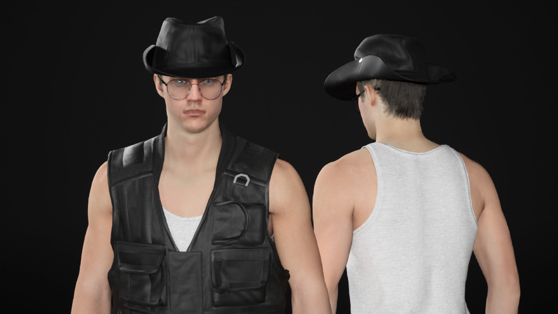Mens Summer Outfits 3D Model Collection_43
