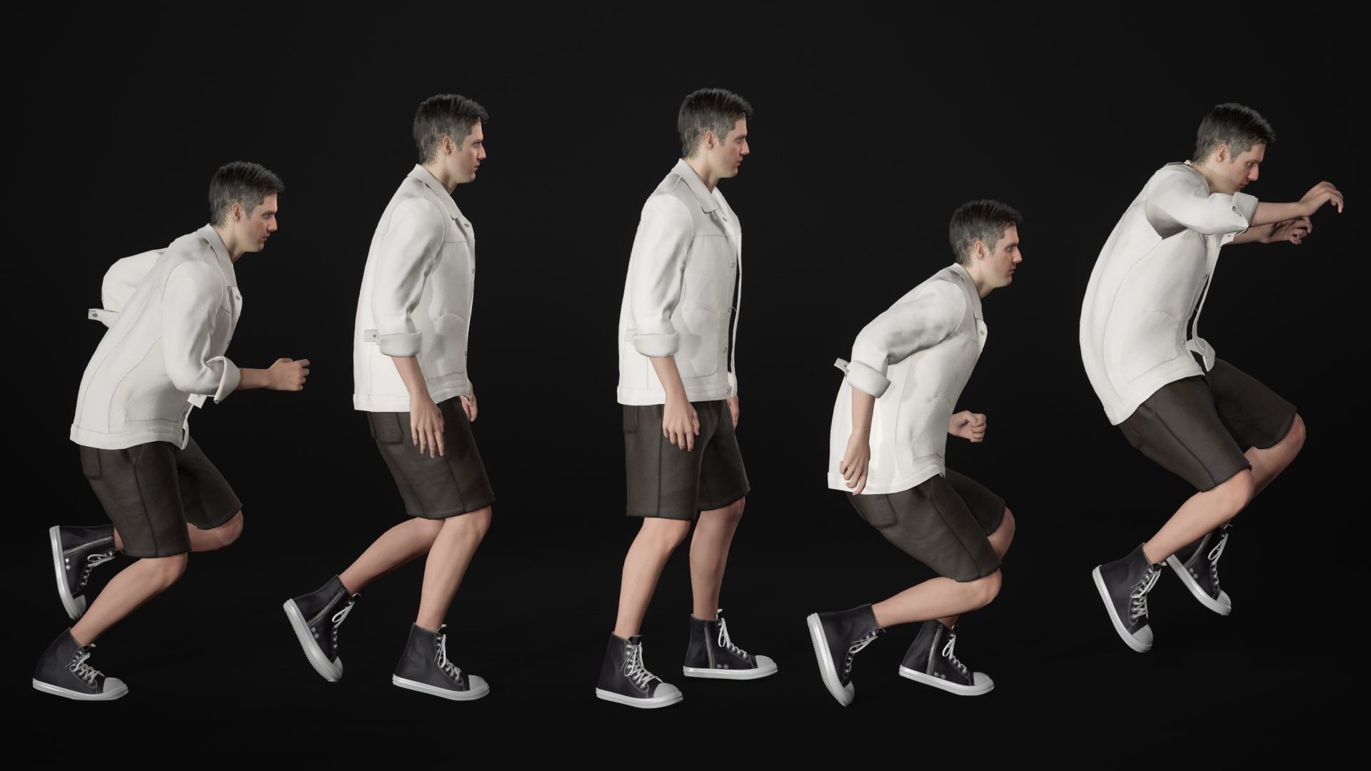 Mens and Womens Casual Outfits 3D Model Collection_39