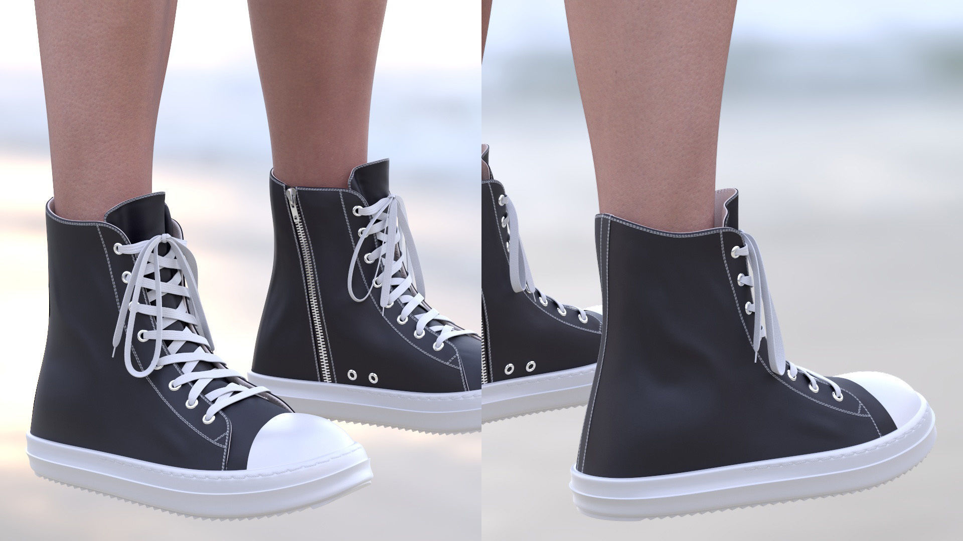 Mens and Womens Casual Outfits 3D Model Collection_17