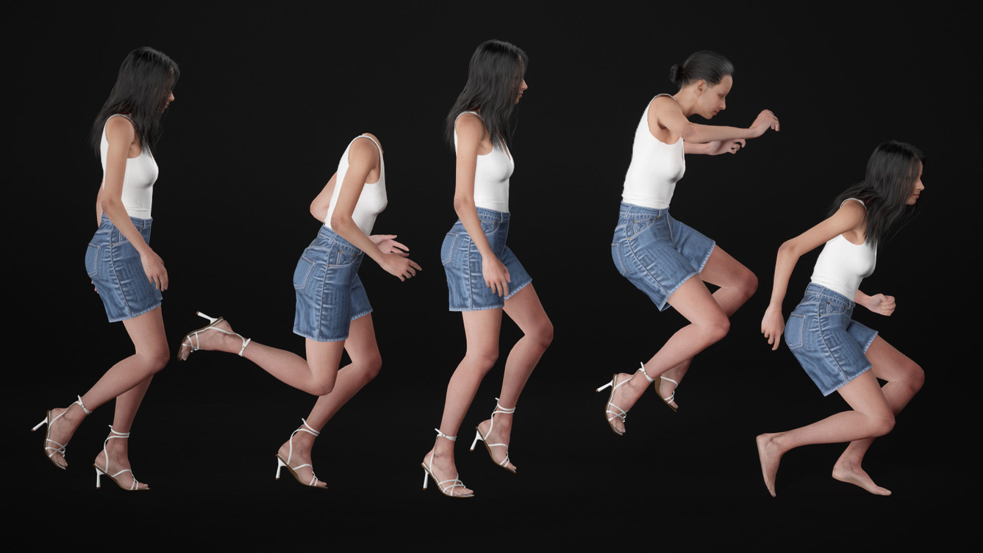 Mens and Womens Casual Outfits 3D Model Collection_37