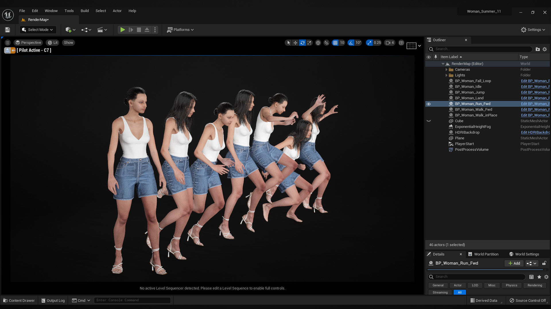 Mens and Womens Casual Outfits 3D Model Collection_13