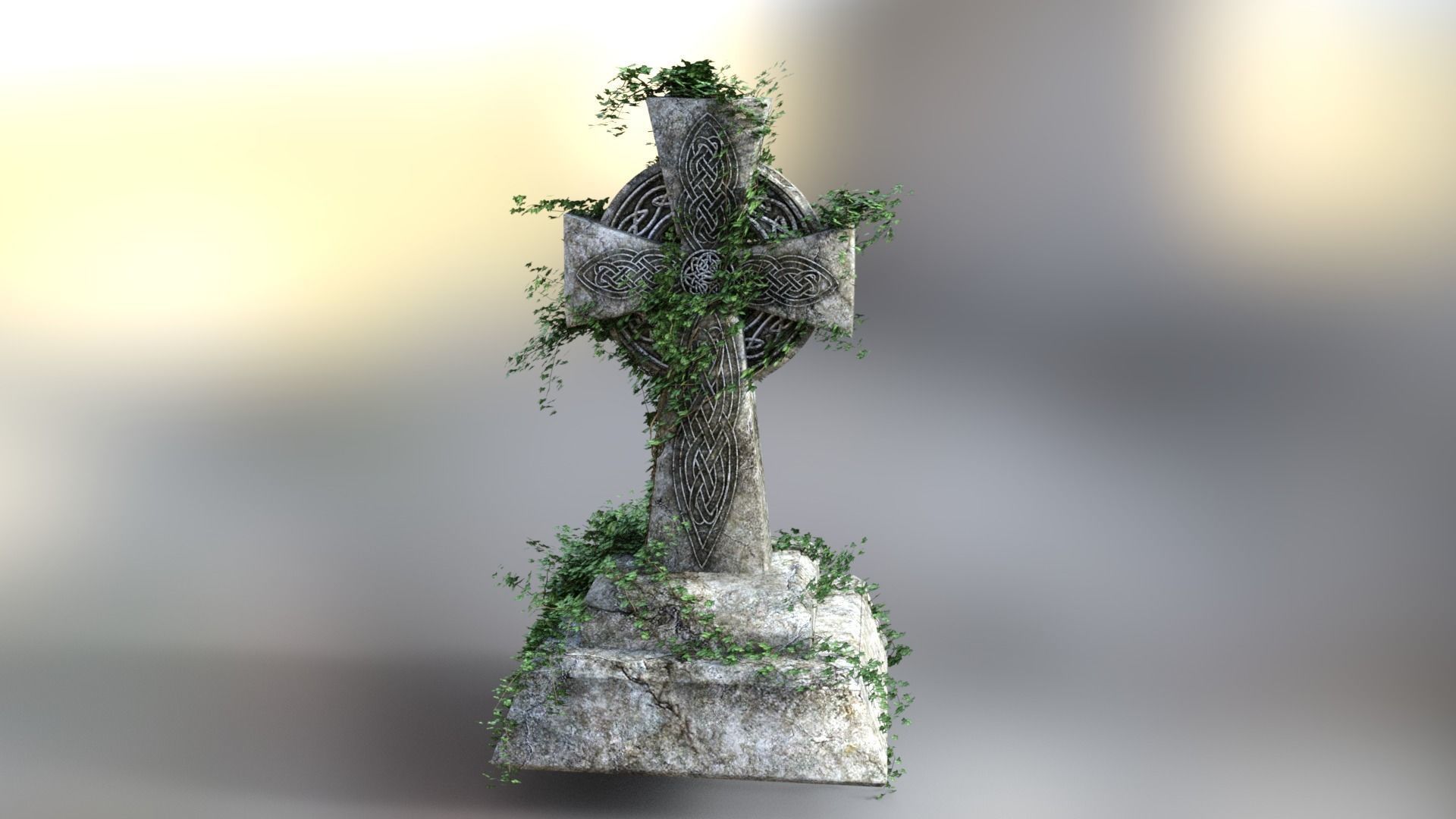 Graves grass 3D model_1
