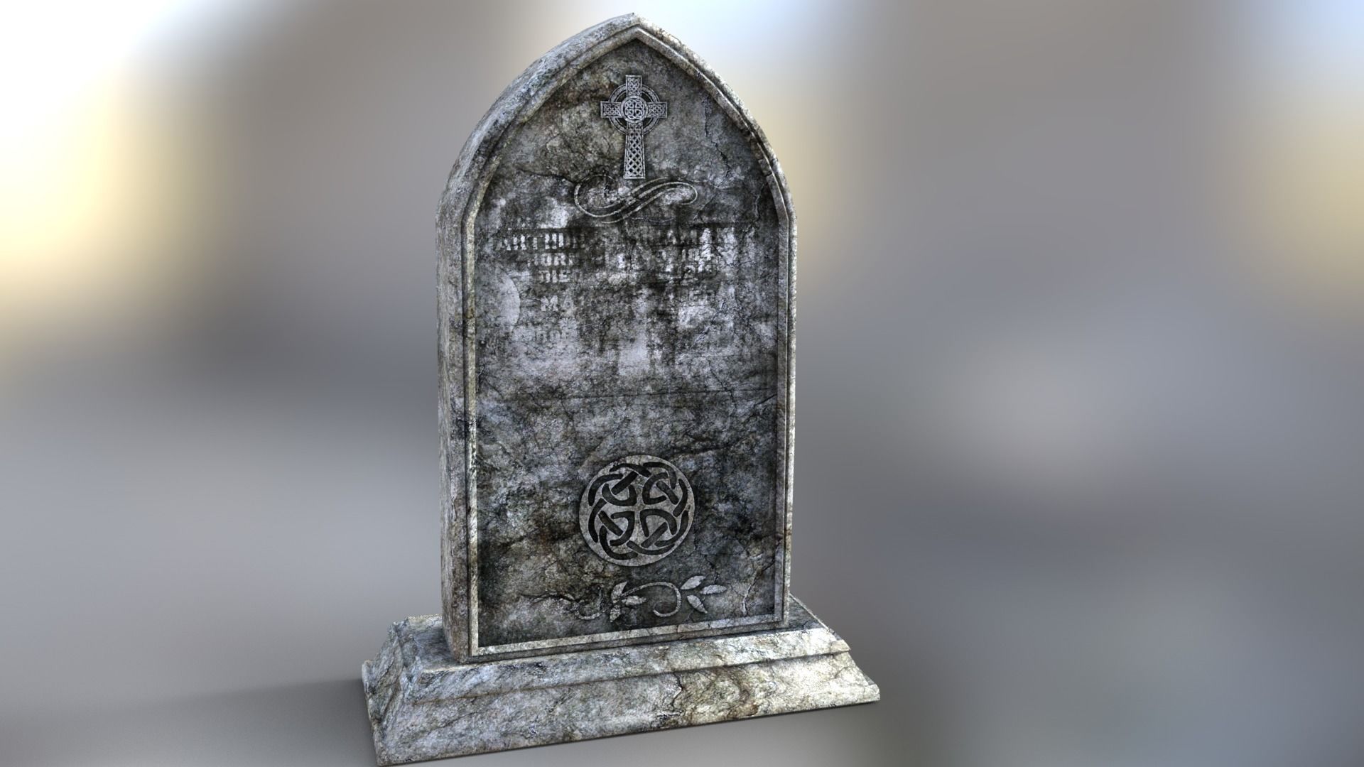 Graves grass 3D model_6