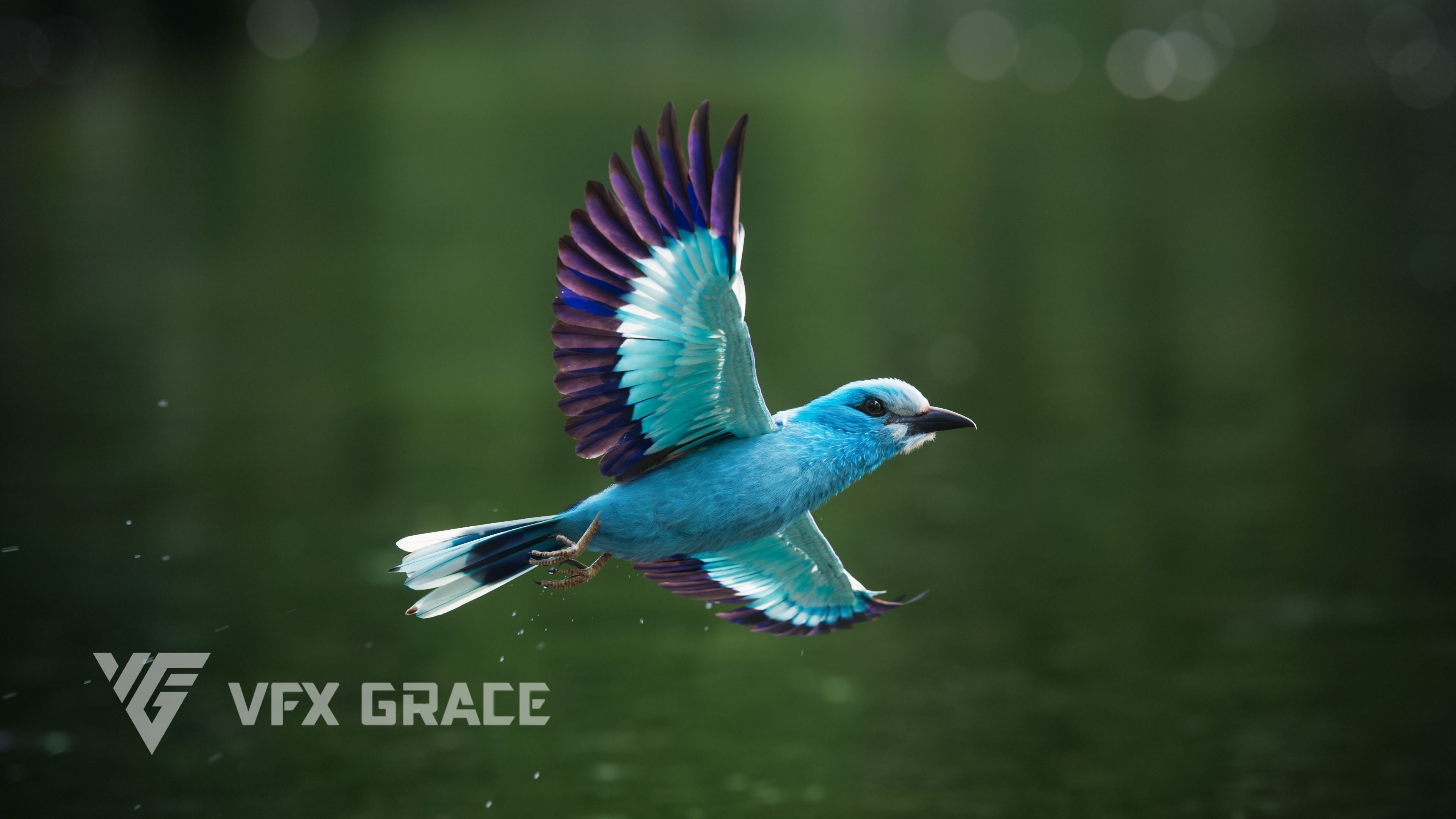 EuropeanRoller VFX Grace  3D model_7