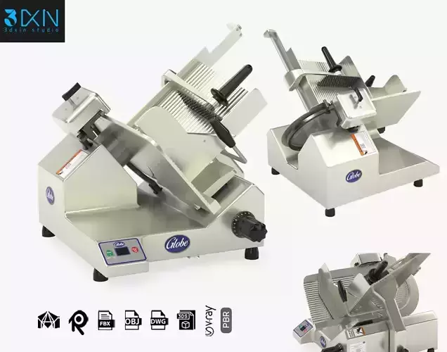 Globe SG13 Premium Heavy-Duty Manual Slicer 3D model
