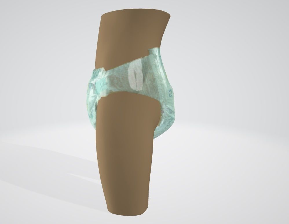 Pampers size 8 3D model_2
