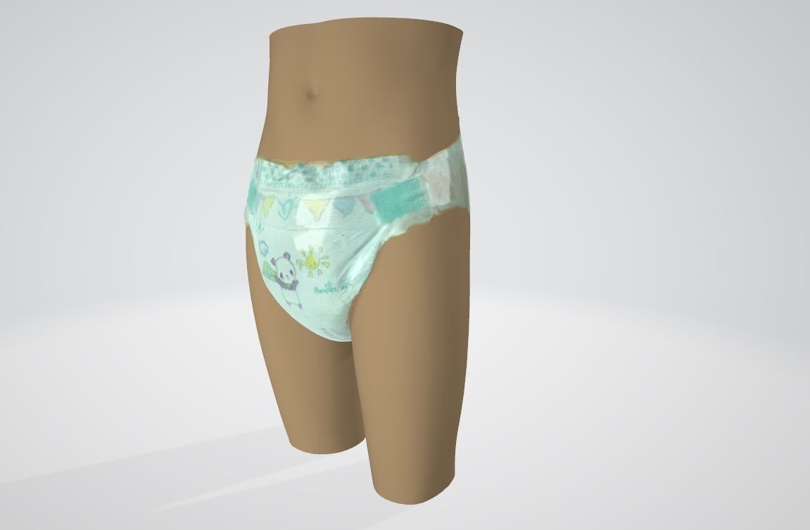 Pampers size 8 3D model_1