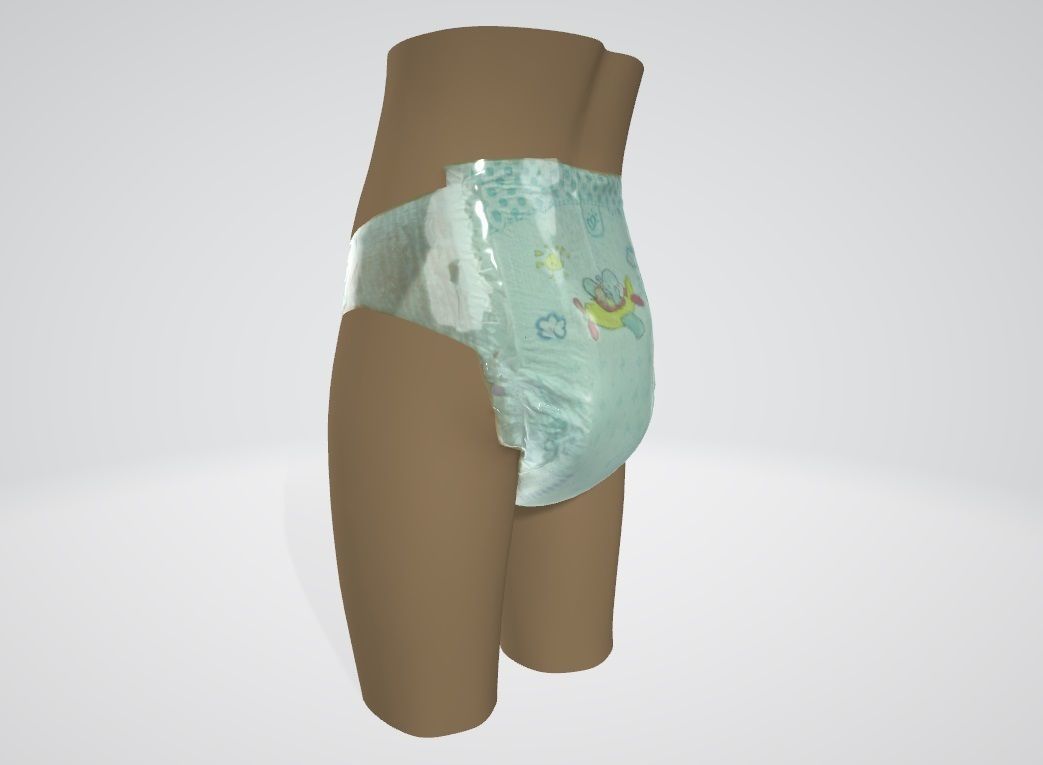 Pampers size 8 3D model_3
