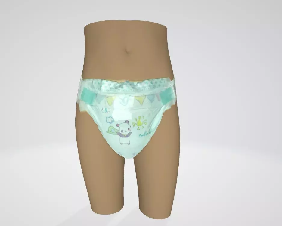 Pampers size 8 3D model_0