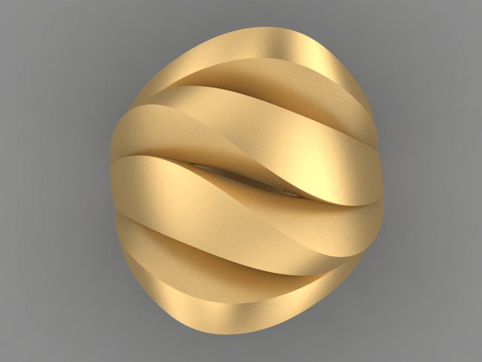 Wavy Rings 3D print model_6