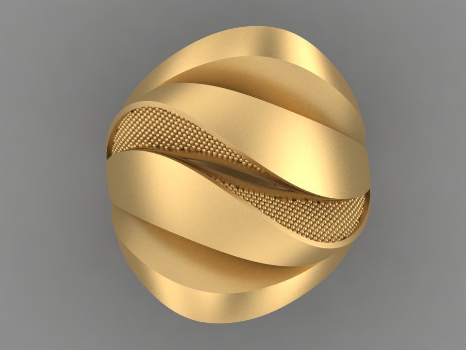 Wavy Rings 3D print model_4