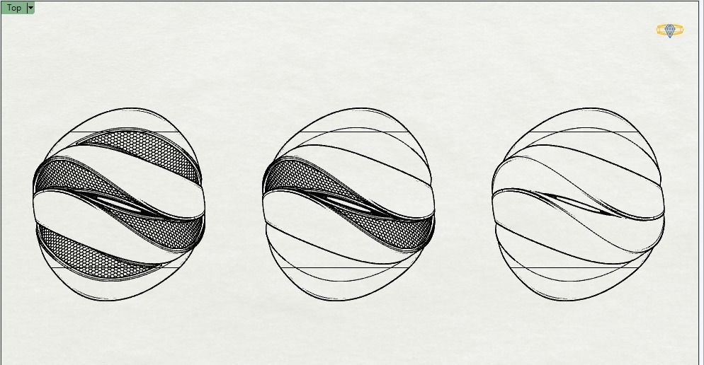 Wavy Rings 3D print model_14