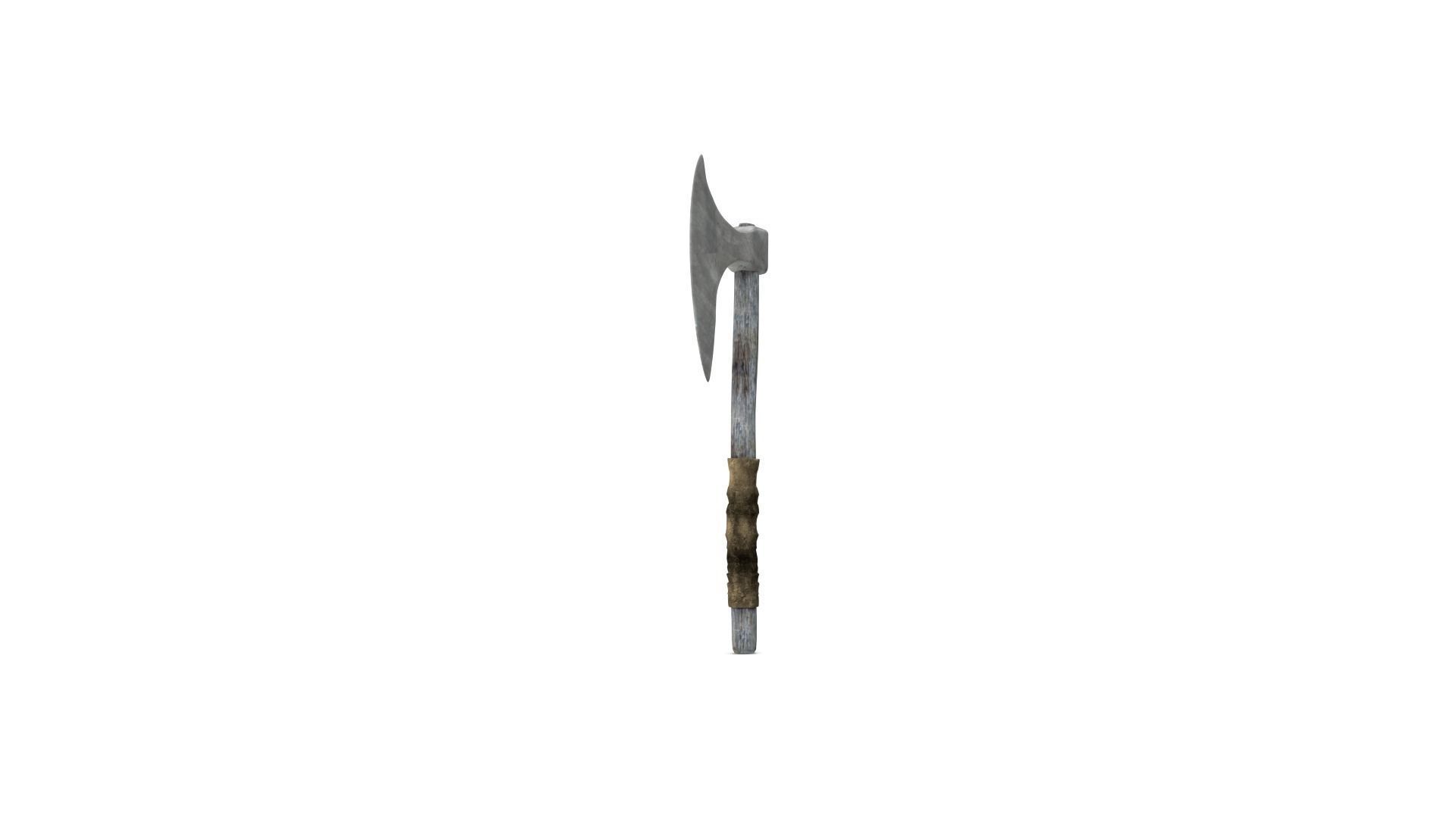 War Axe Low-poly 3D model_20