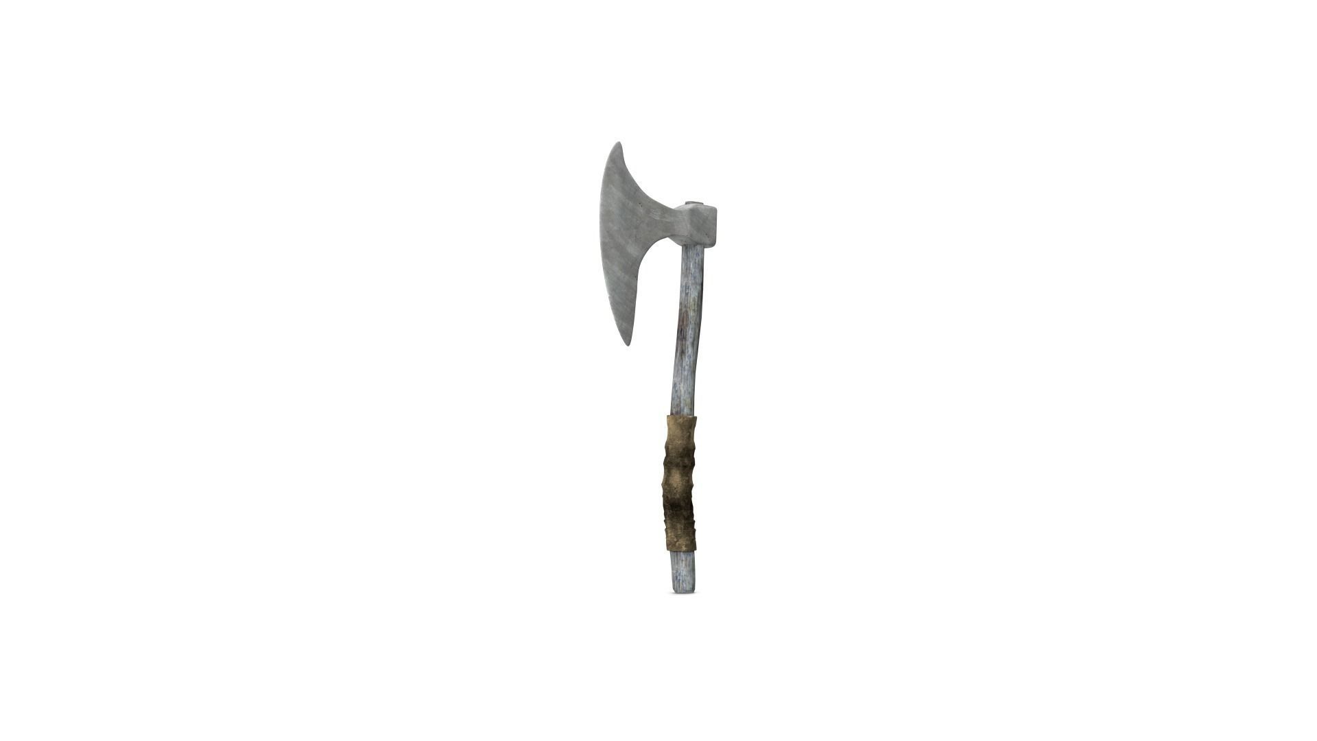 War Axe Low-poly 3D model_18