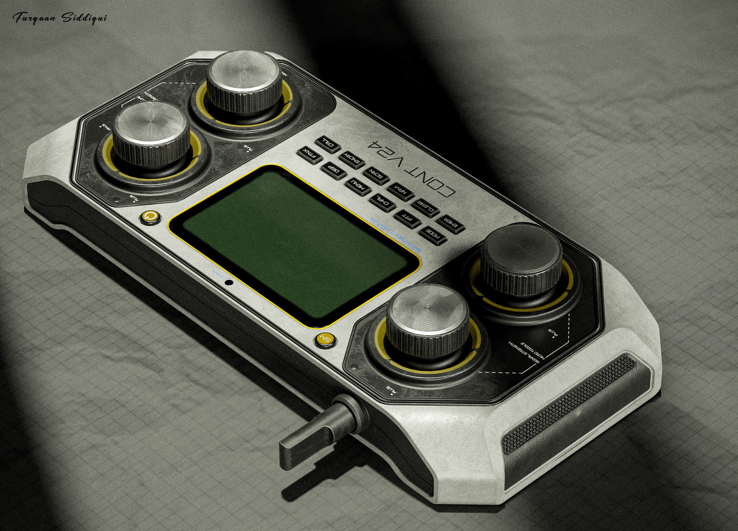 Sci-fi Controller V24 PBR Low-poly 3D model_4