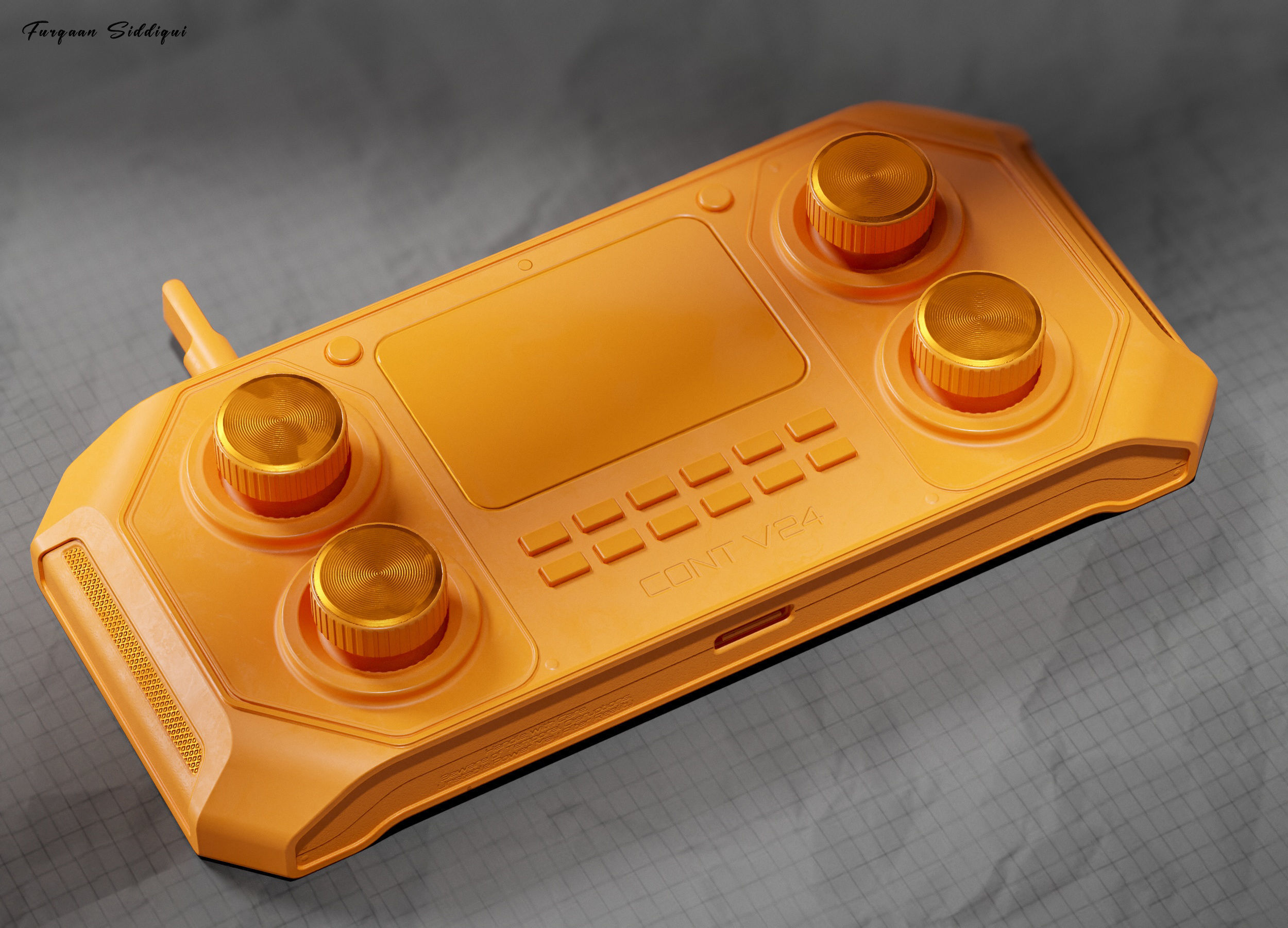 Sci-fi Controller V24 PBR Low-poly 3D model_18