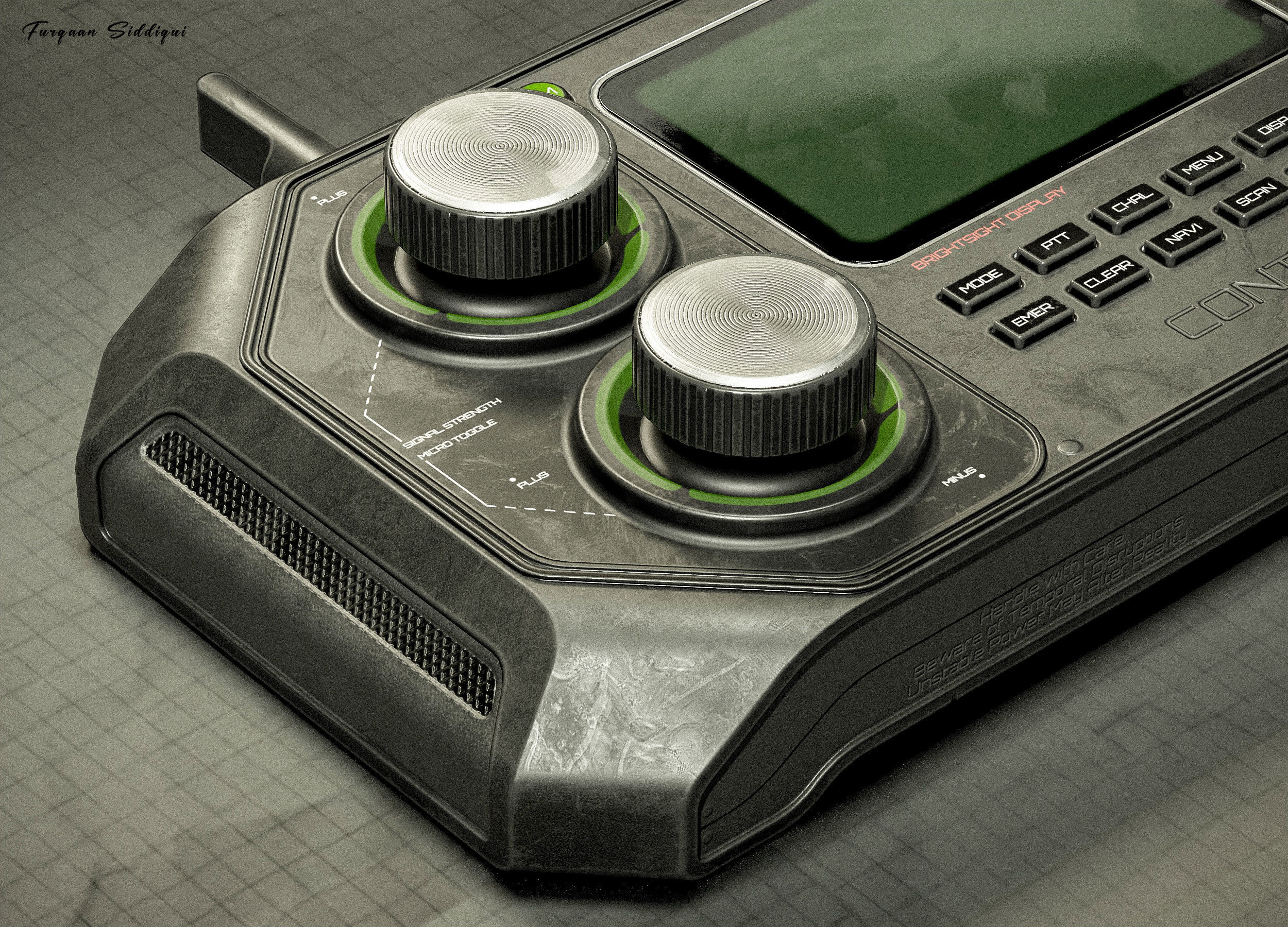 Sci-fi Controller V24 PBR Low-poly 3D model_5