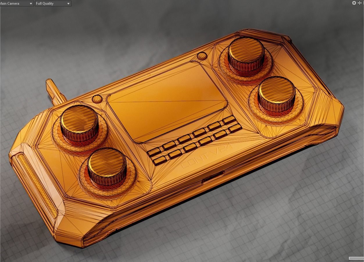 Sci-fi Controller V24 PBR Low-poly 3D model_19