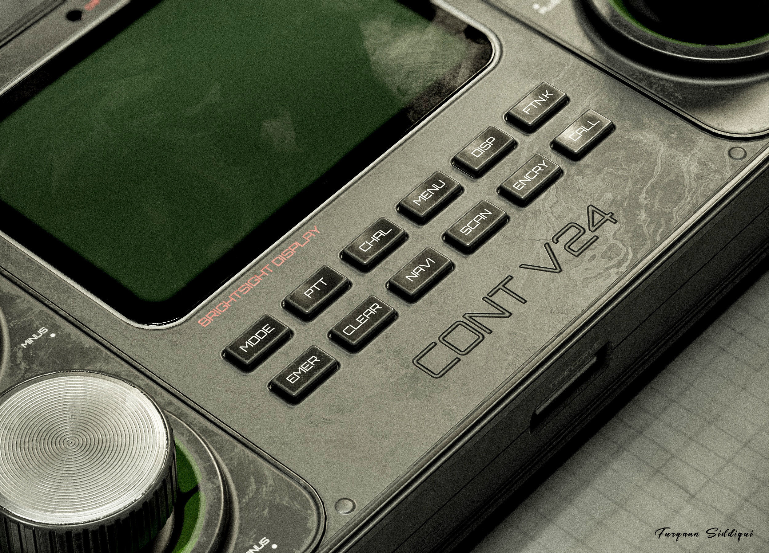 Sci-fi Controller V24 PBR Low-poly 3D model_6