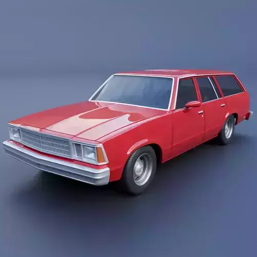 Chevrolet Malibu Wagon 1980 3D print model