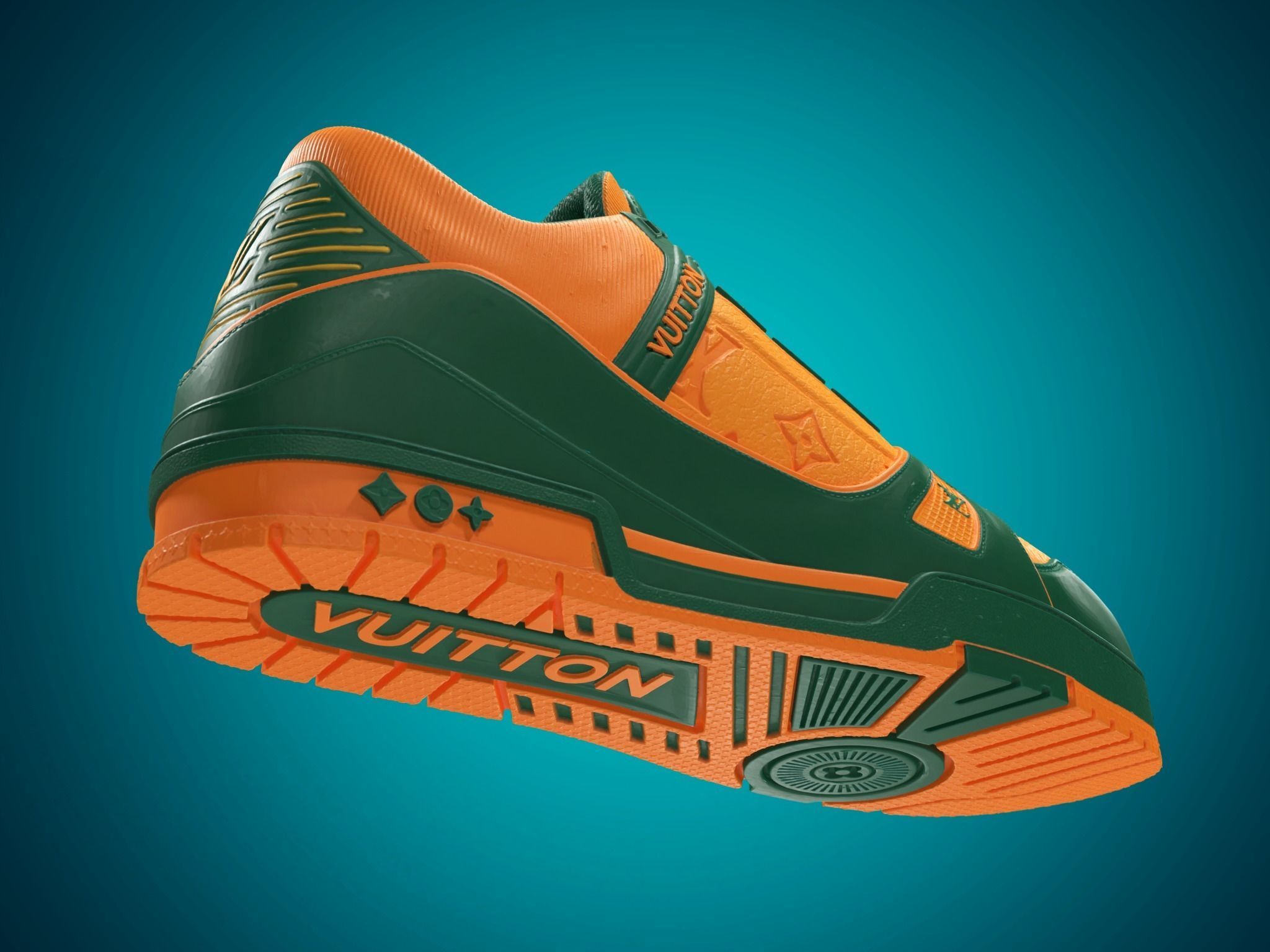 LV Trainer - Louis Vuitton Sneaker Shoes 3D print model_2