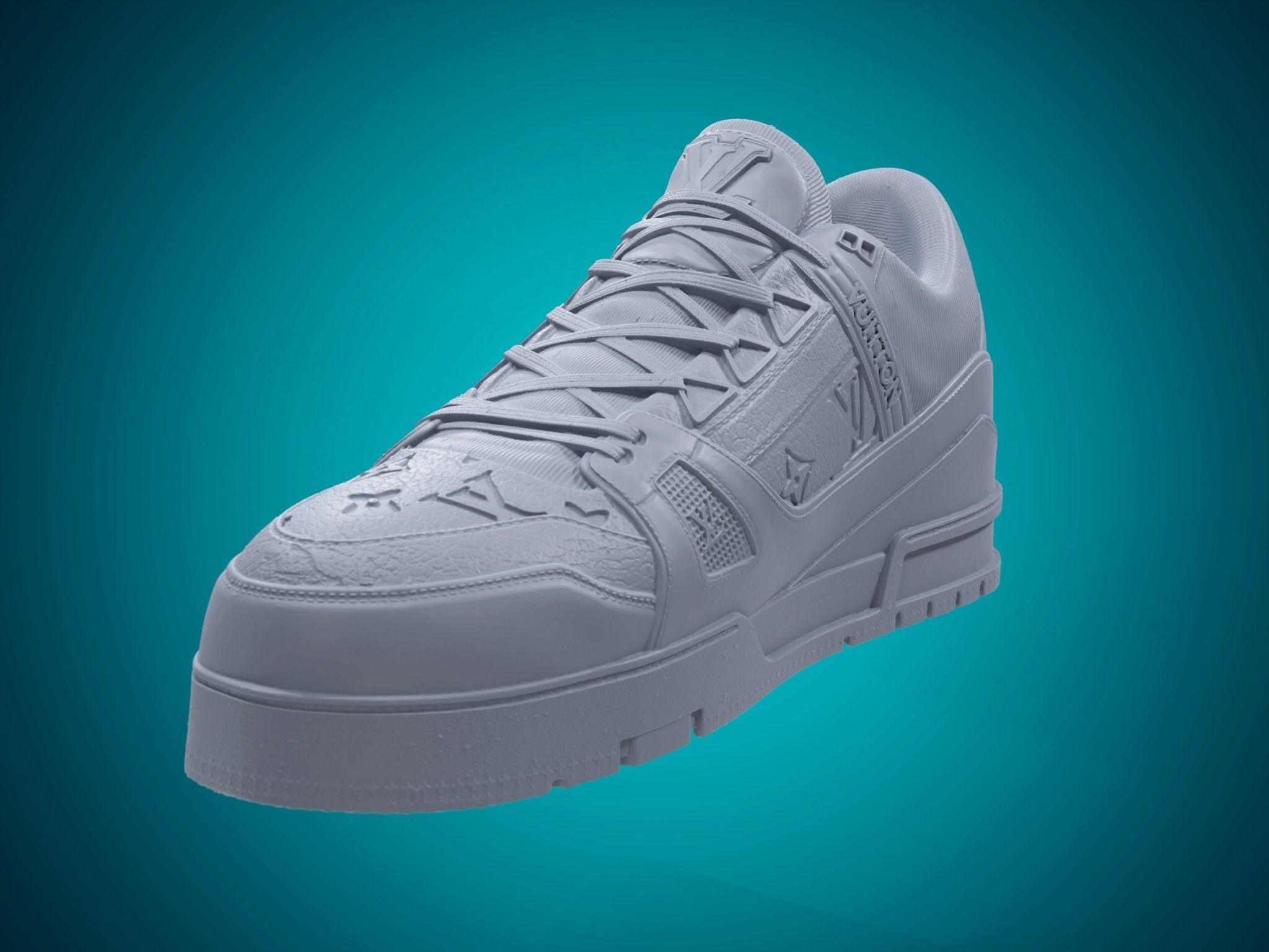 LV Trainer - Louis Vuitton Sneaker Shoes 3D print model_4