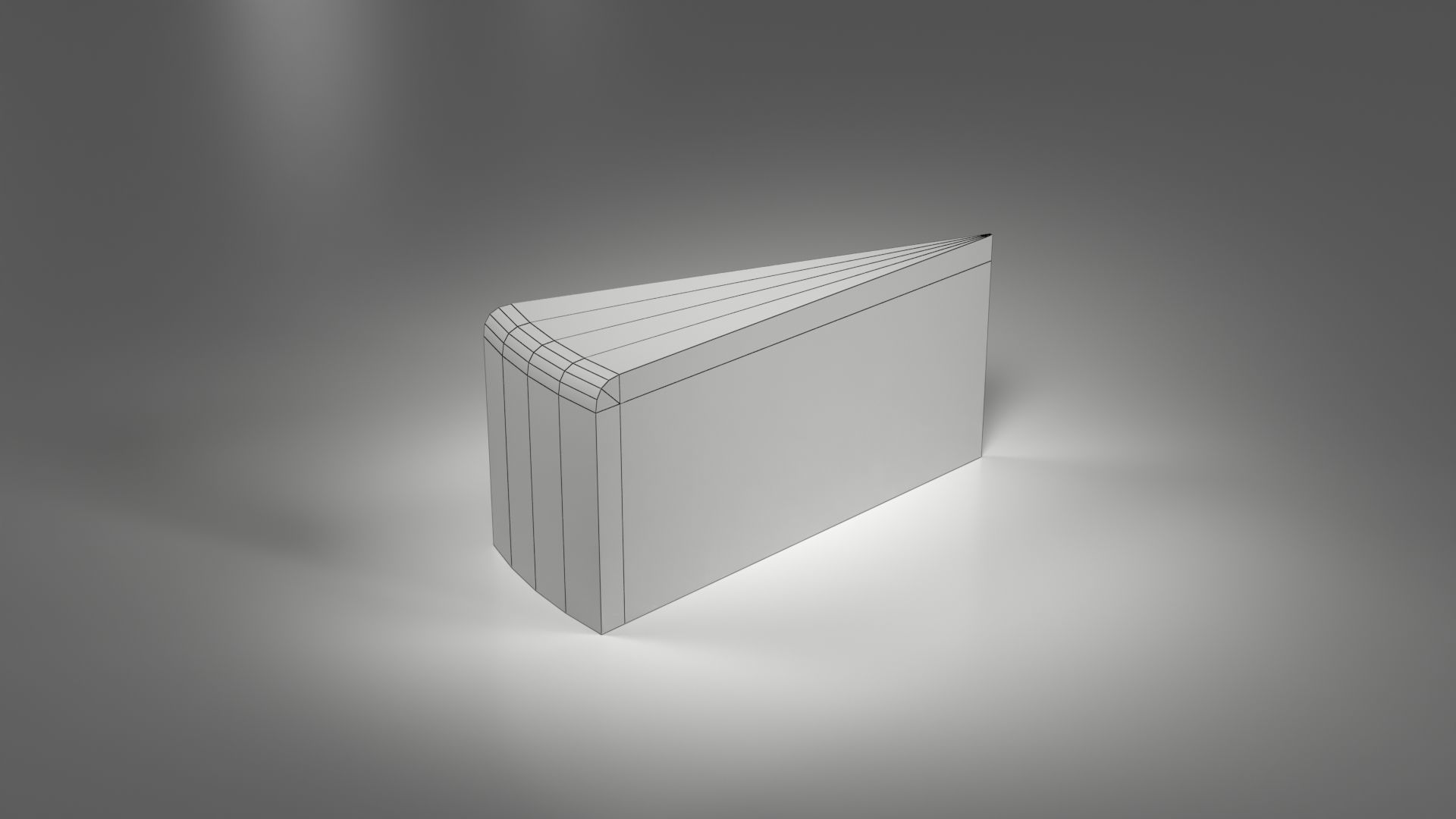 A Slice Of Victoria Sponge Low-poly 3D model_10