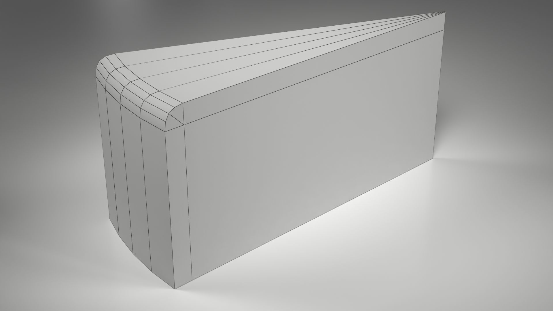 A Slice Of Victoria Sponge Low-poly 3D model_1