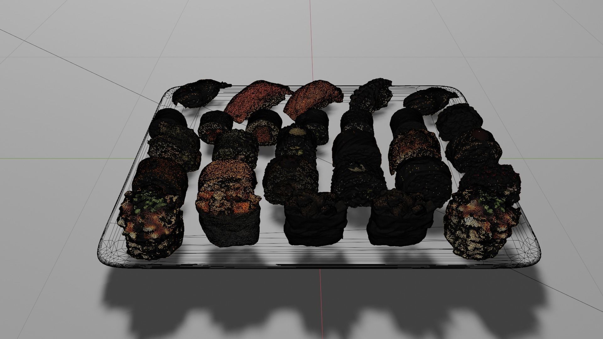 Sushi Realistic Set 3D model_27