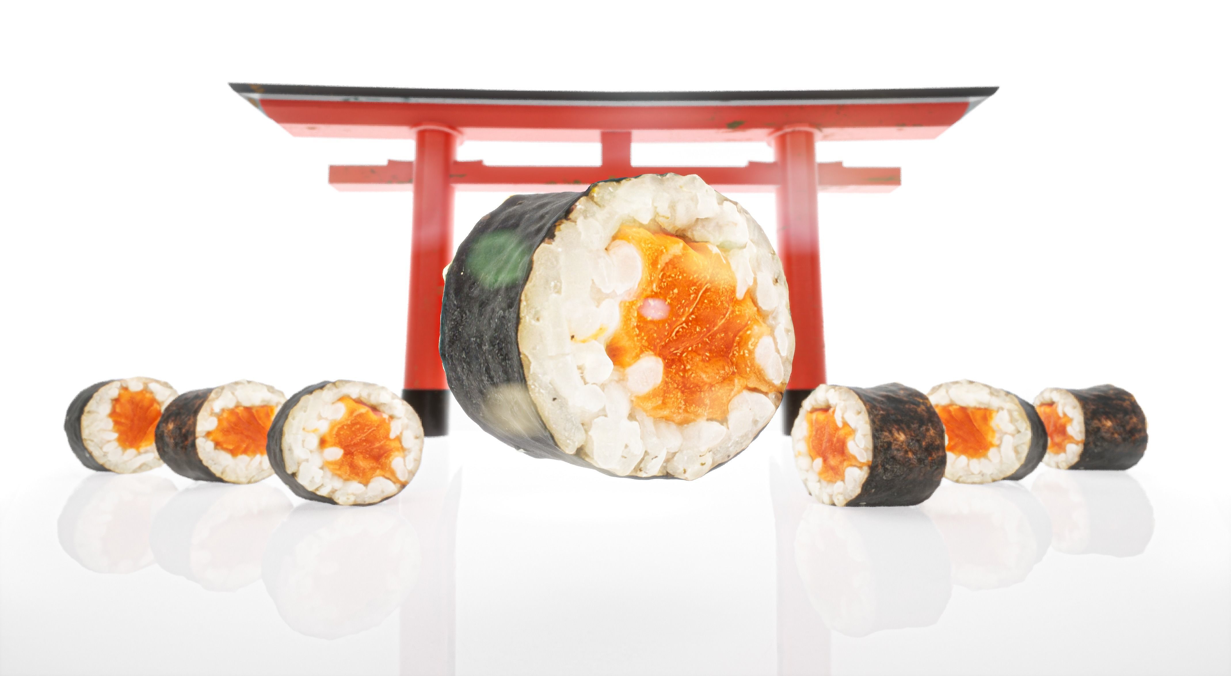 Sushi Realistic Set 3D model_8