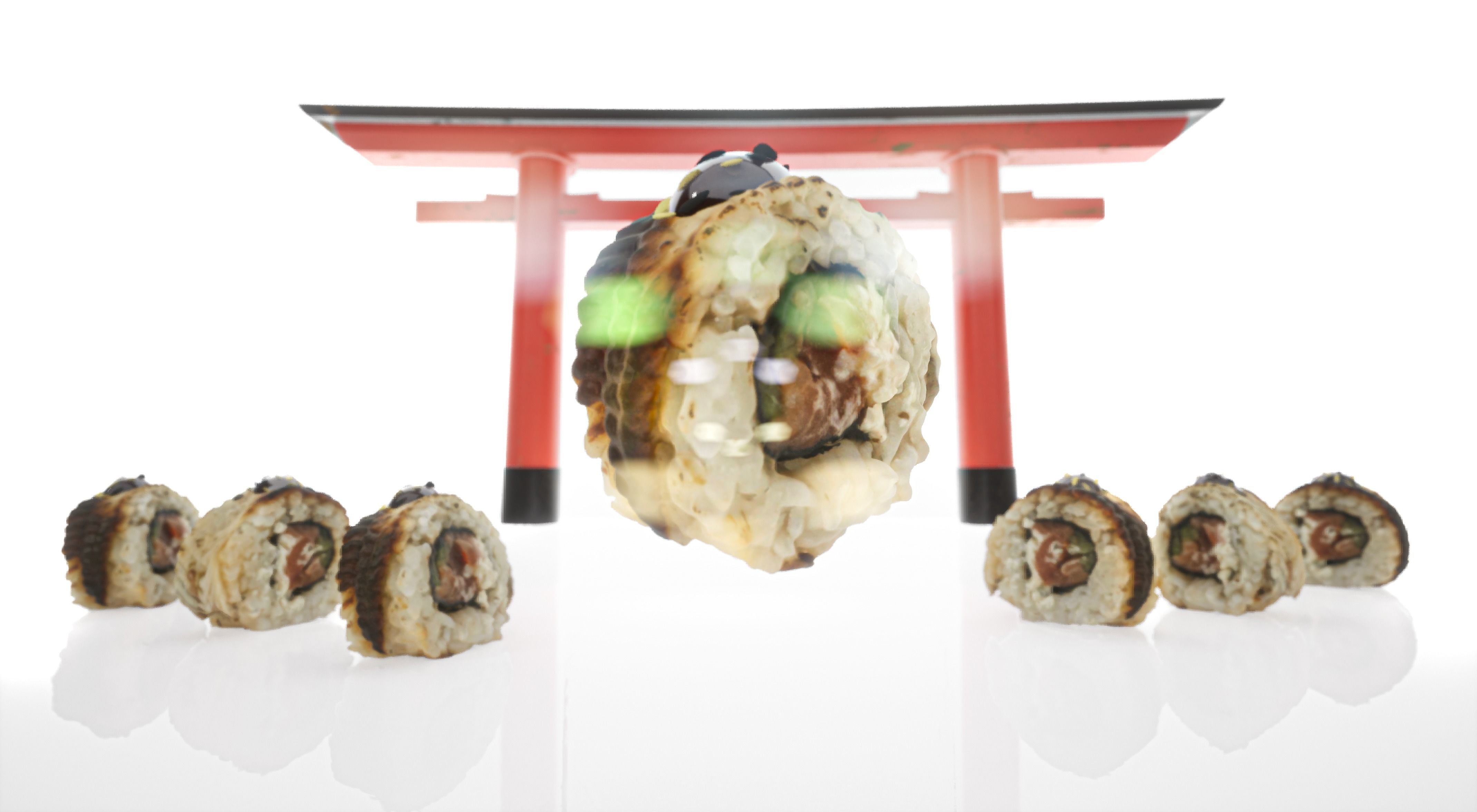 Sushi Realistic Set 3D model_3