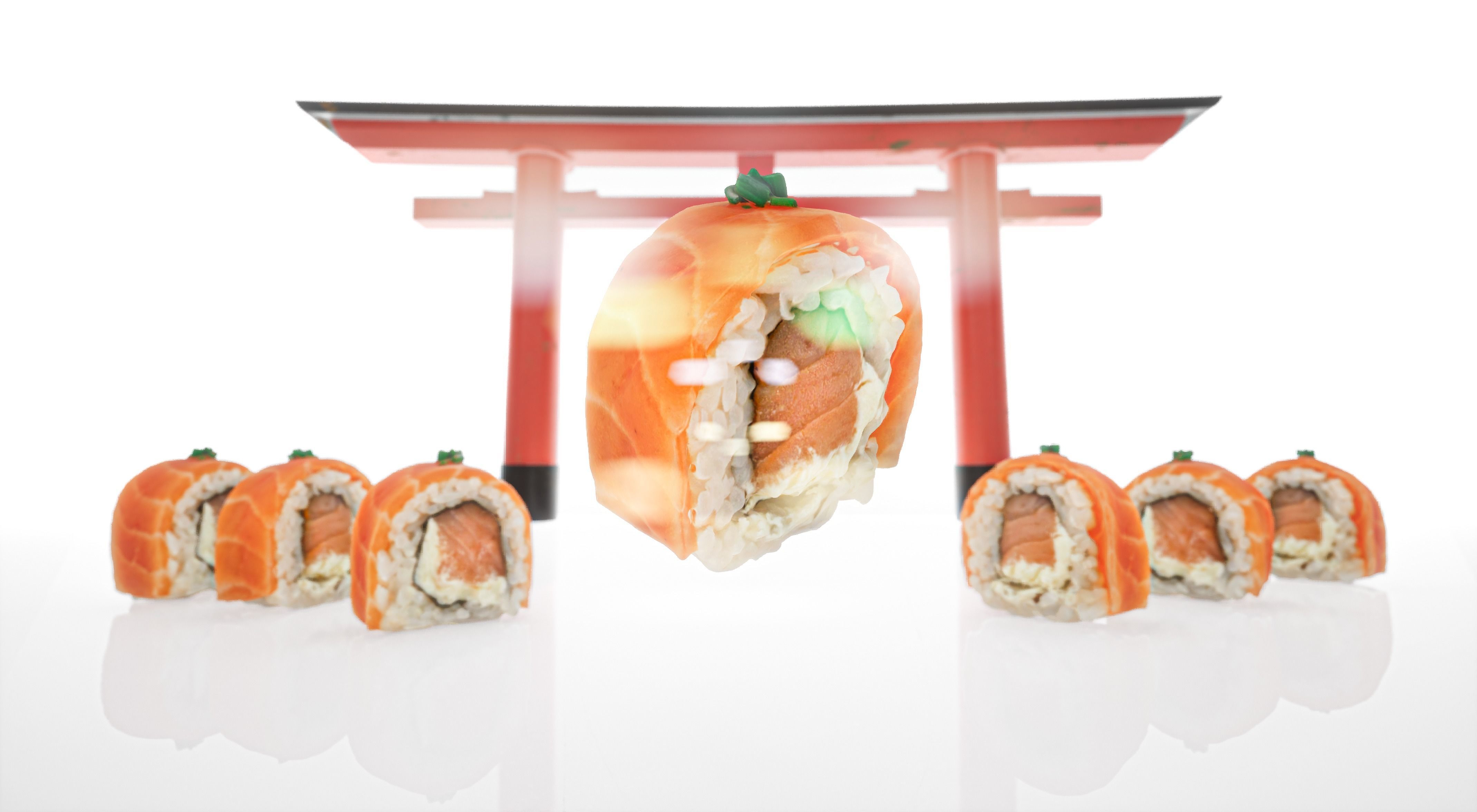 Sushi Realistic Set 3D model_17