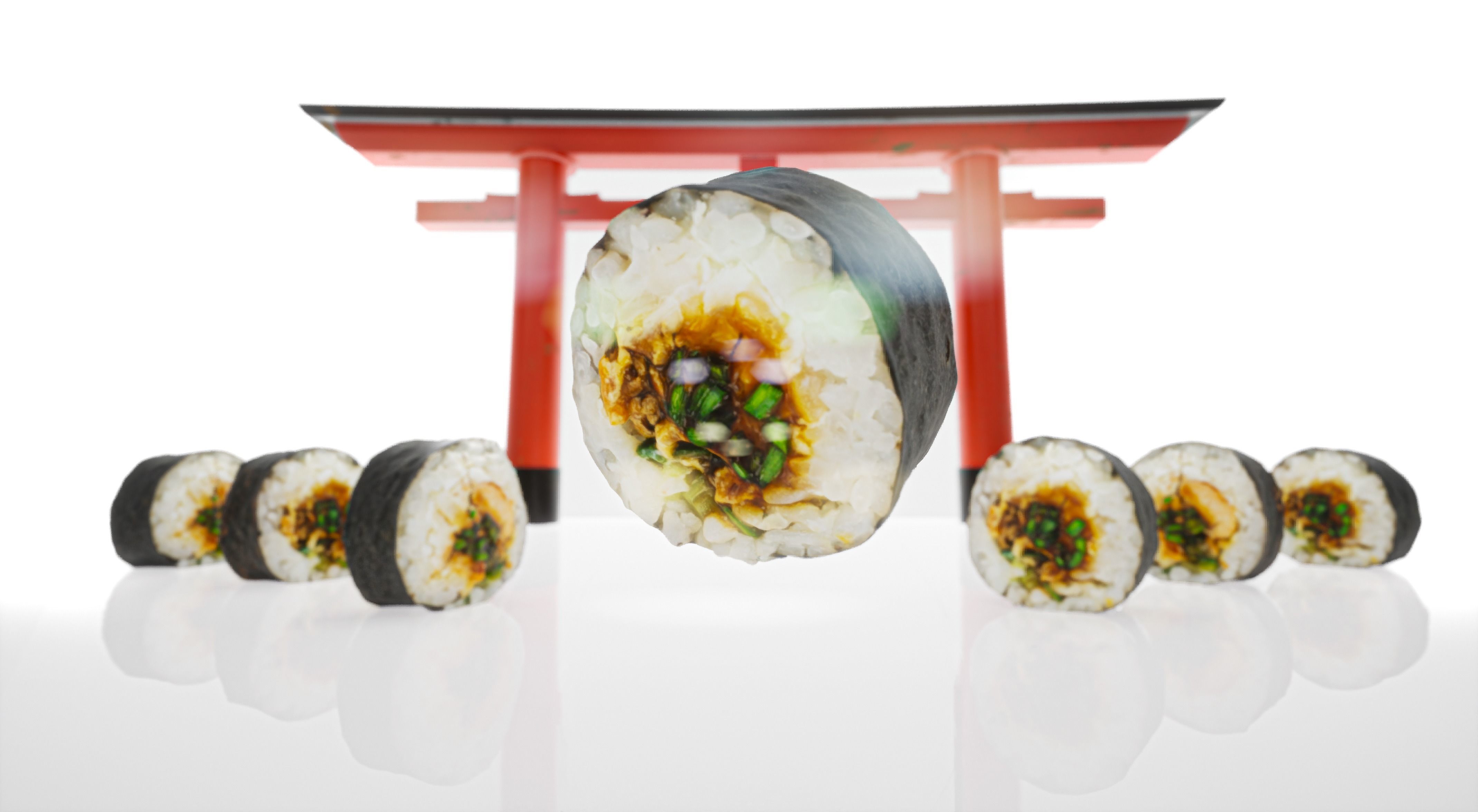 Sushi Realistic Set 3D model_19