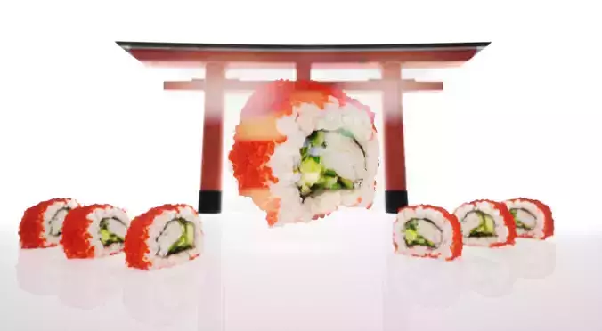  Sushi Realistic Set