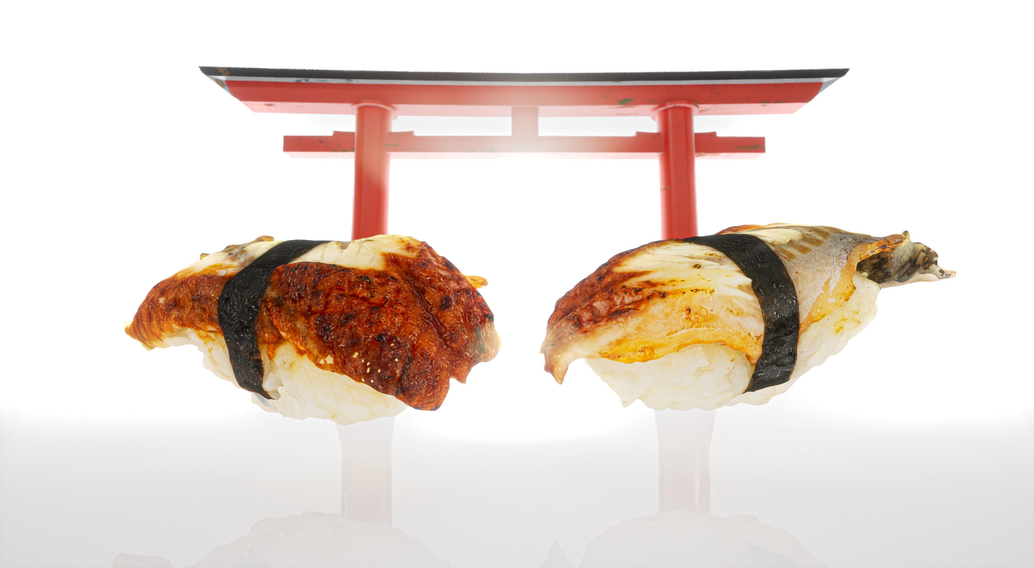 Sushi Realistic Set 3D model_10