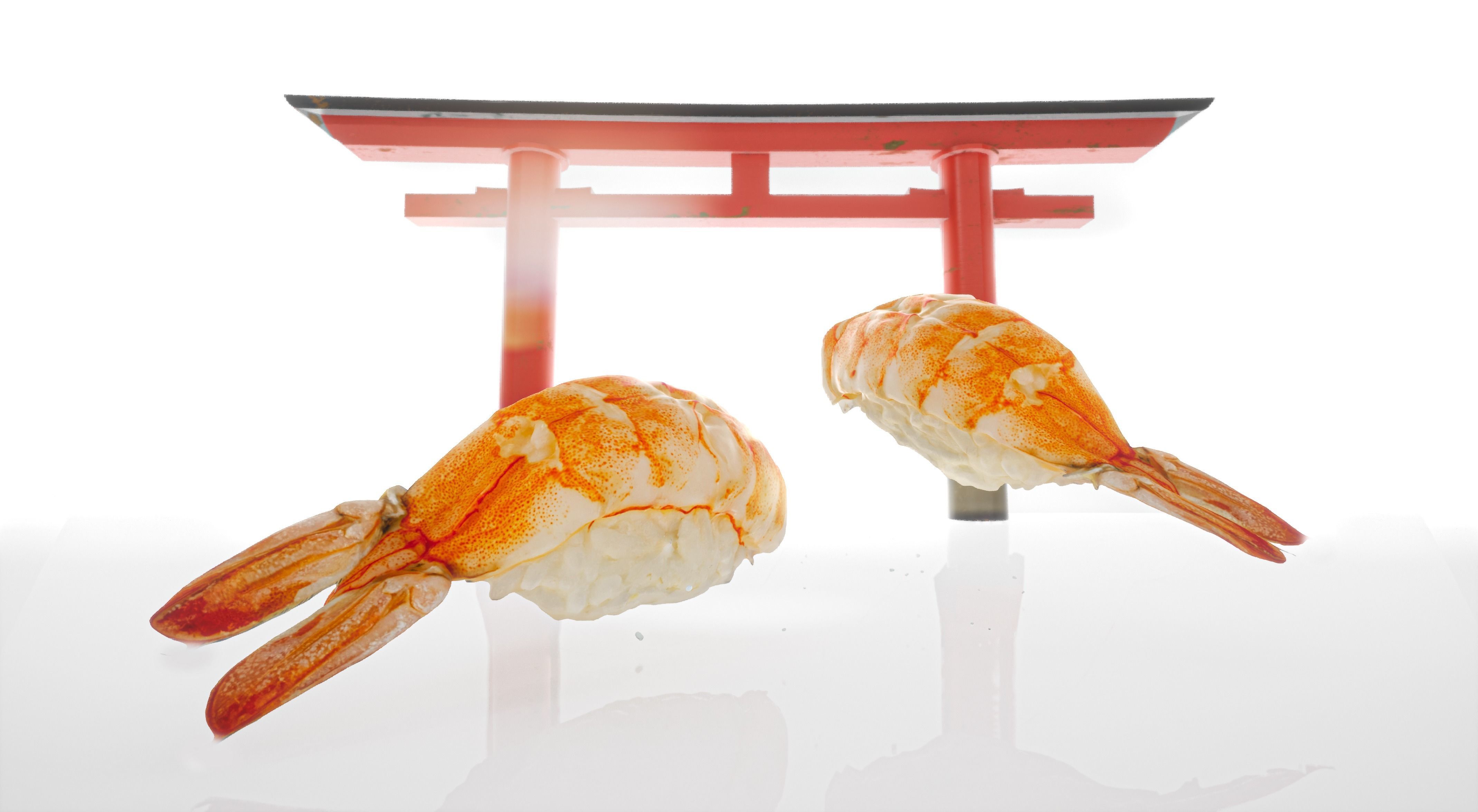 Sushi Realistic Set 3D model_12