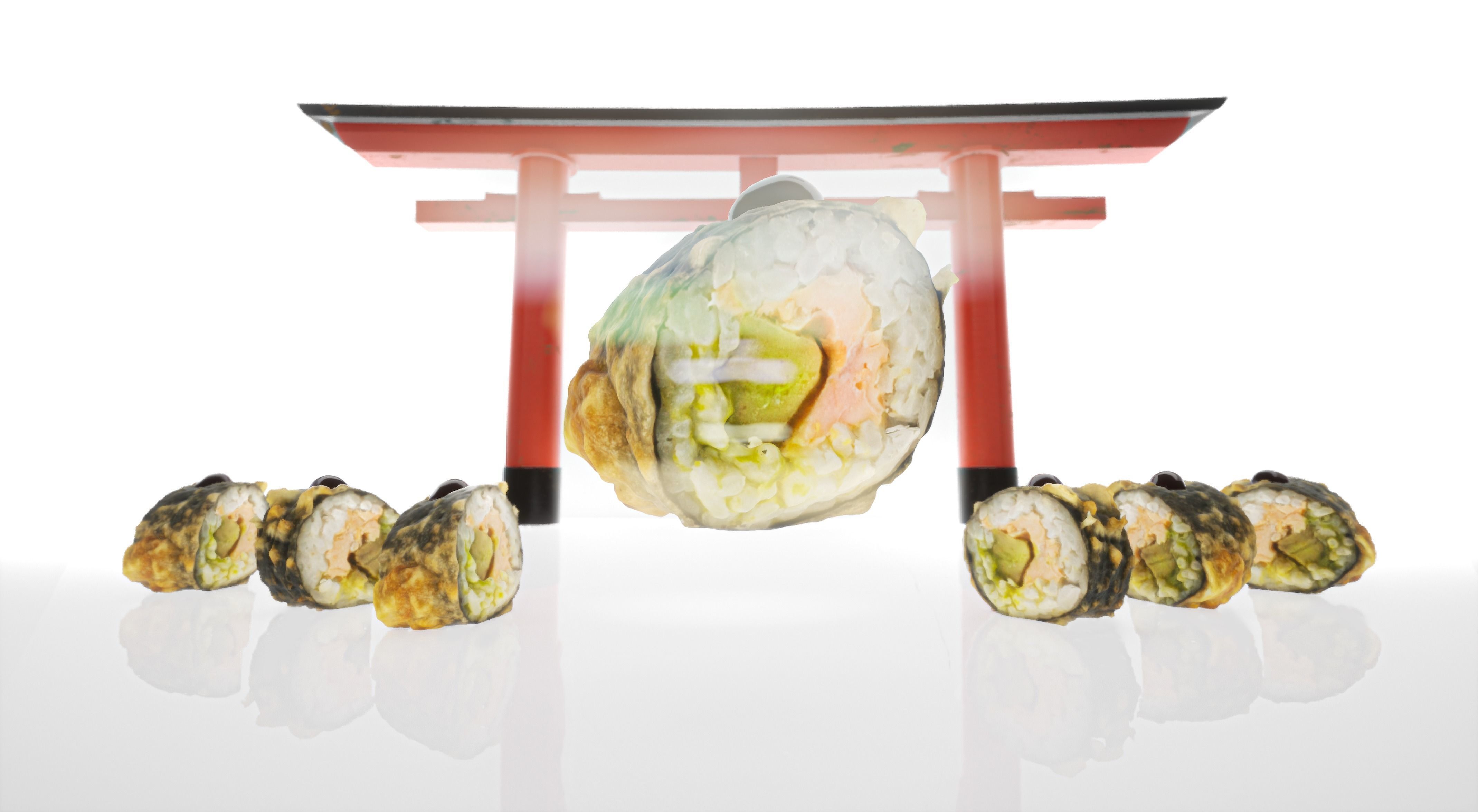 Sushi Realistic Set 3D model_21