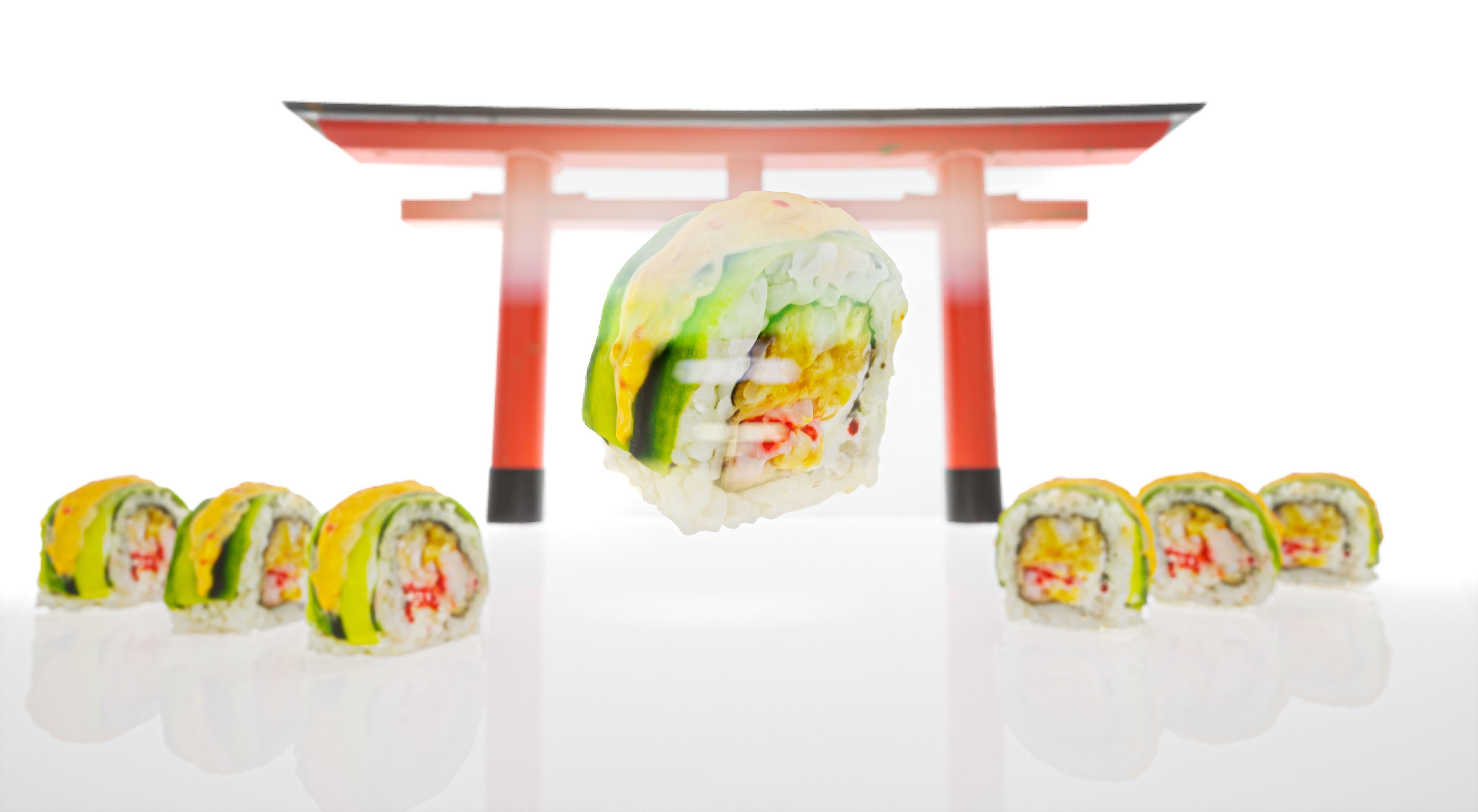 Sushi Realistic Set 3D model_4