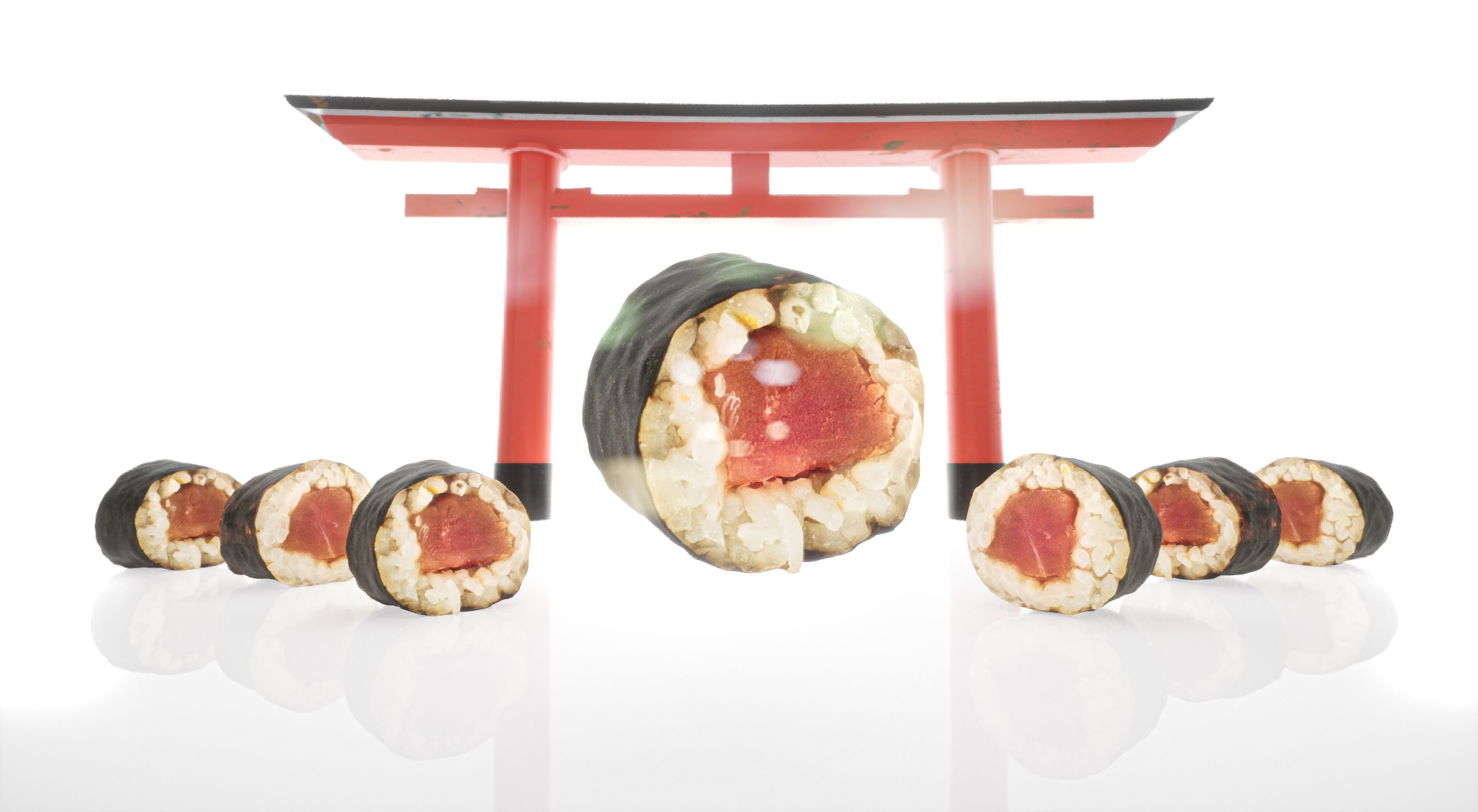 Sushi Realistic Set 3D model_7