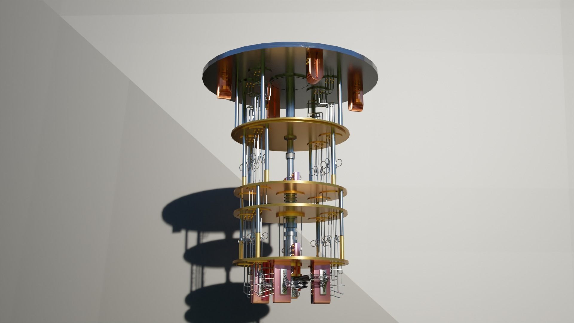 Quantum computer 3D model_4