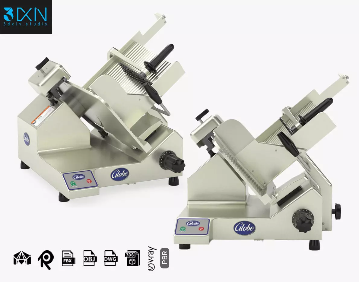 Globe S13 Premium Heavy-Duty Manual Slicer 3D model