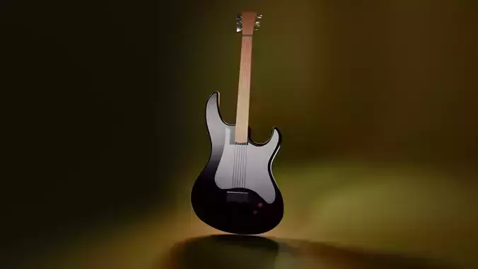 Guitar Low-poly 3D model