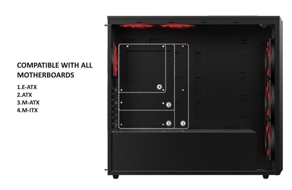 Plus Gaming Case 3D model_4