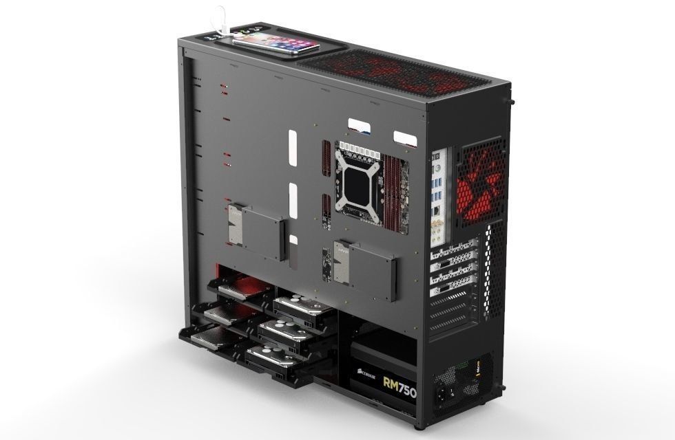 Plus Gaming Case 3D model_3