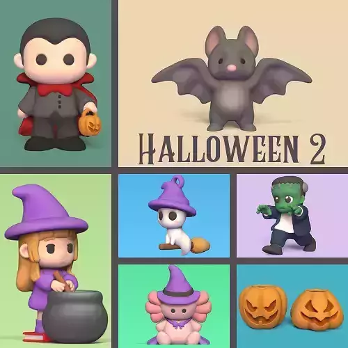 Halloween 2 3D Model Collection
