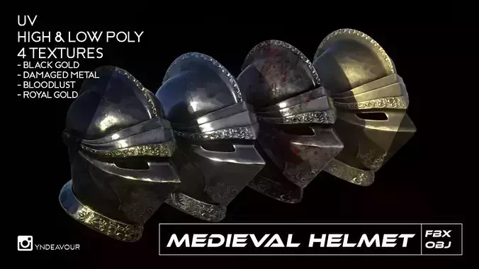 Medieval Knight Helmet