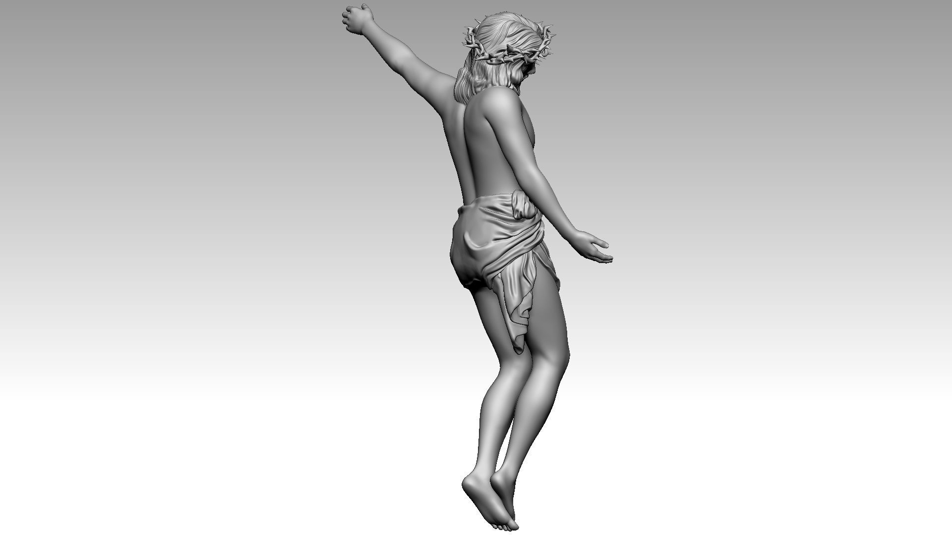 The Cross of Forgiveness - Jesus Christ on Cross 3D print model_10