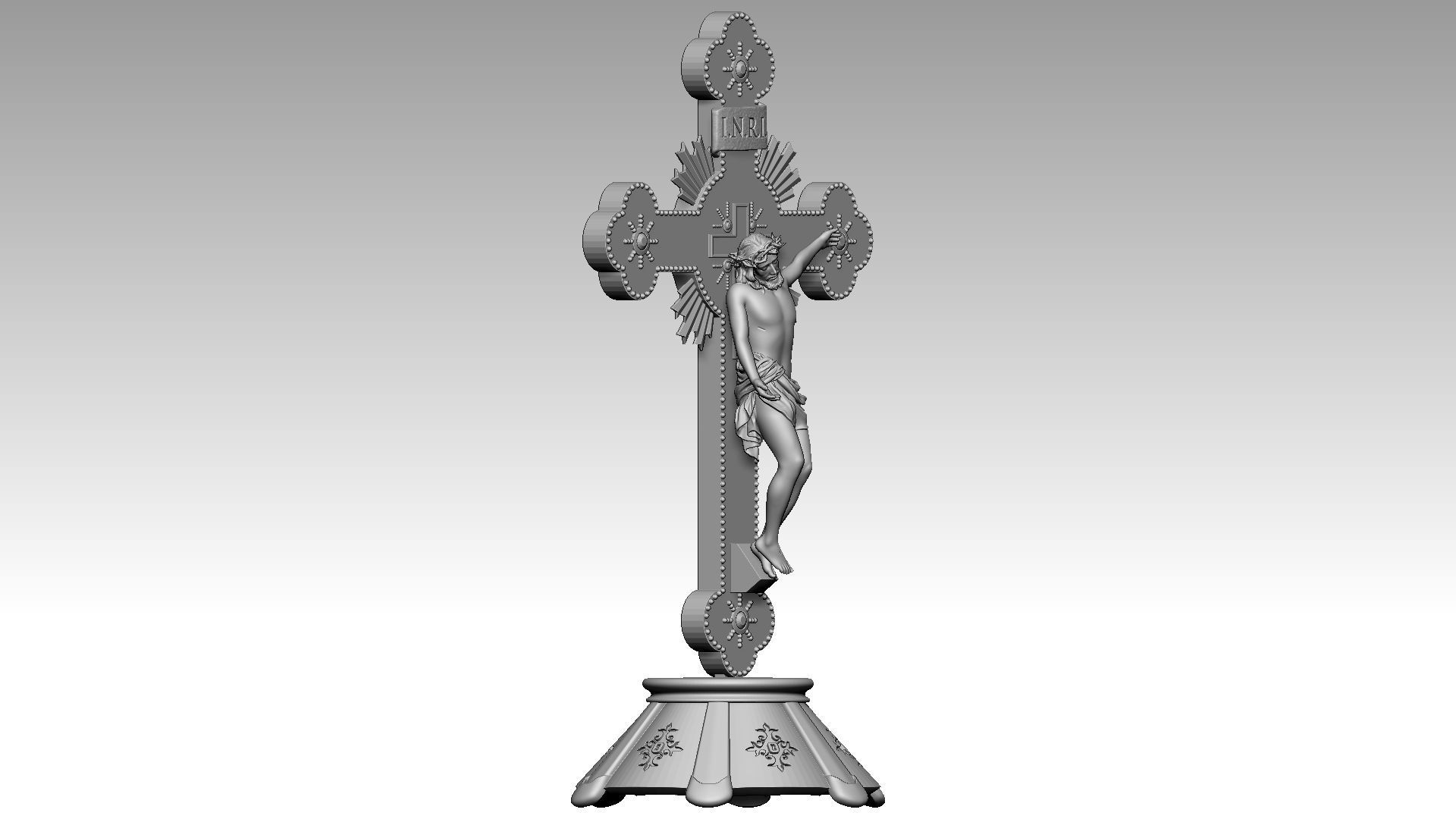 The Cross of Forgiveness - Jesus Christ on Cross 3D print model_5