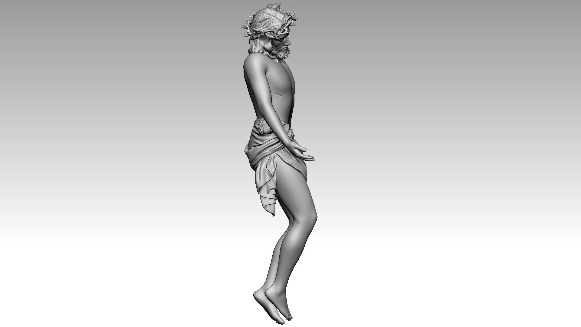 The Cross of Forgiveness - Jesus Christ on Cross 3D print model_11