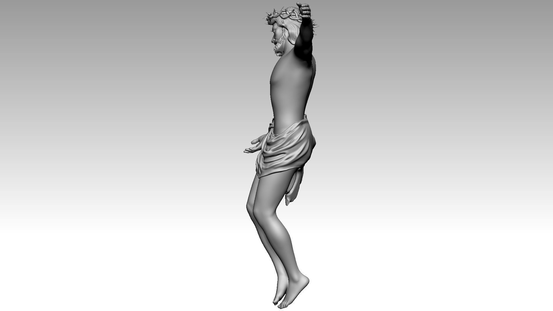 The Cross of Forgiveness - Jesus Christ on Cross 3D print model_7